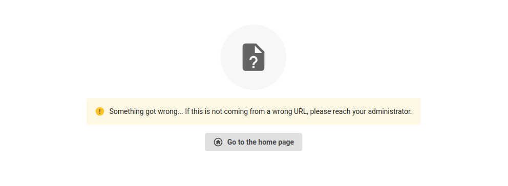 Use case customized not found error page