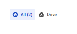 Use case search tab with icon